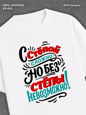 Футболка мужская именная Степа