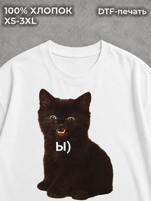 Футболка мем котики