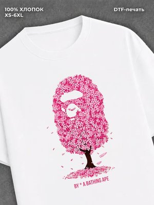Футболка Bape с сакурой