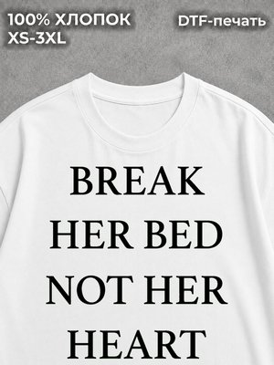Футболка y2k BREAK HER BED