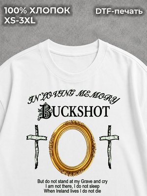Футболка y2k бел Buckshot