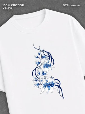 Футболка женская белая базовая хлопковая