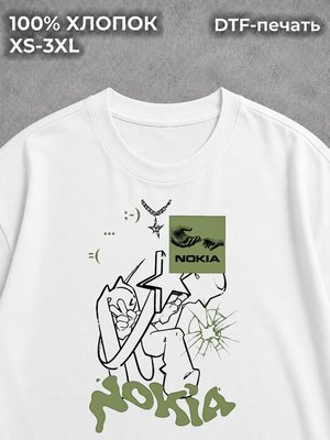 Футболка Frutiger Aero эстетика Y2K white
