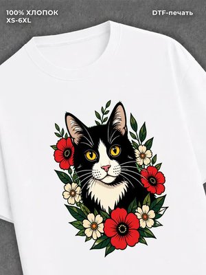 Футболка кот
