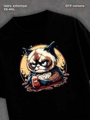 футболка кот