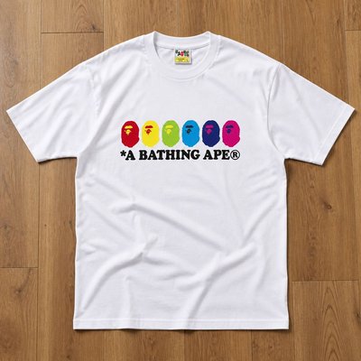 Футболка Bape Color Ape Heads