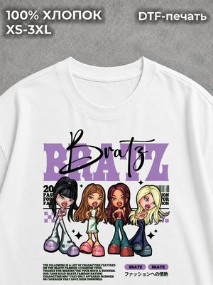 Футболка BRATZ y2k братц pinterest white