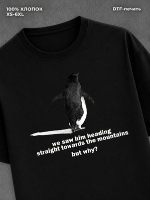 Футболка but why penguin
