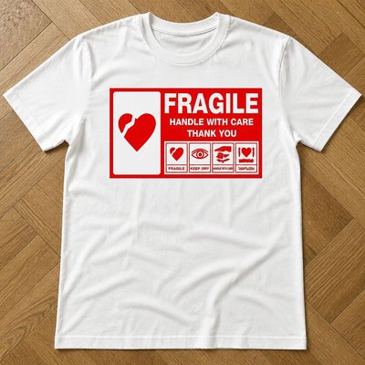 Футболка fragile archive type y2k
