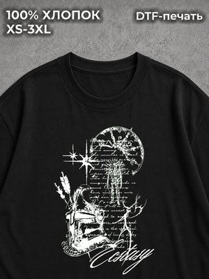 Футболка готика дрейн y2k black
