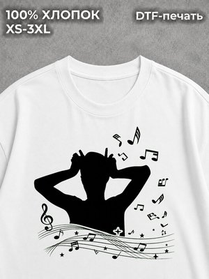 Футболка y2k Music Love white