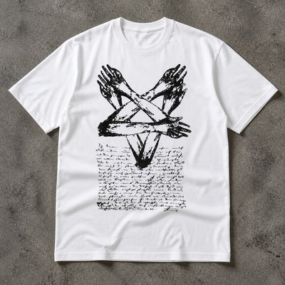 Футболка y2k evil dead archive vintage type flat_lay