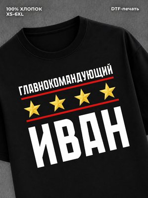 Футболка мужская именная главно