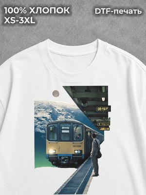 Футболка Будущее космос киберпанк