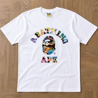 Футболка bape Art Camo College Tee белая