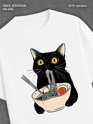 Футболка кот
