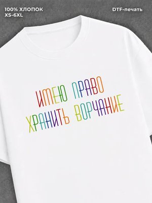 Футболка имею право хранить ворчание