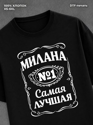 Футболка женская именная Милана