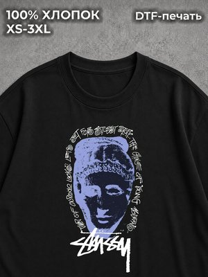 Футболка y2k Стусси black