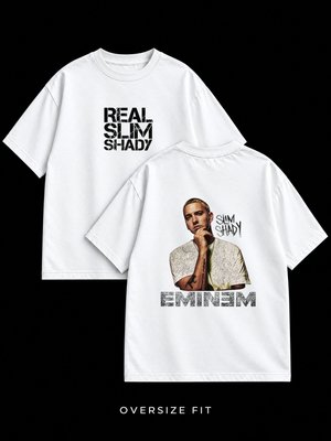 Футболка оверсайз Eminem с татуировками