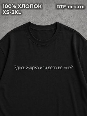 Футболка Здесь жарко или дело во мне