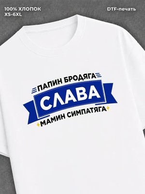 Футболка мужская именная Слава