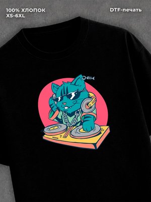 футболка кот