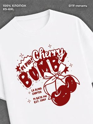 Футболка cherry bomb