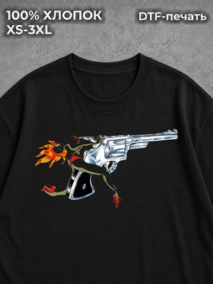 Футболка girl is a gun vivere y2k vintage archive black
