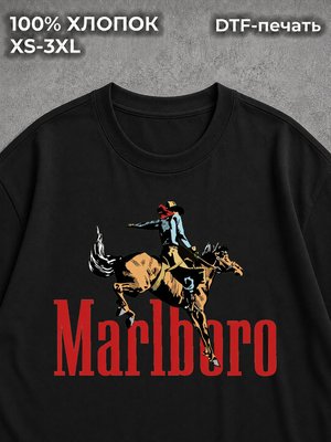 Футболка marlboro y2k black