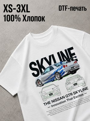 Футболка скайлайн