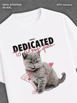 Футболка котик