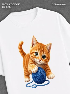Футболка Рыжий кот нок