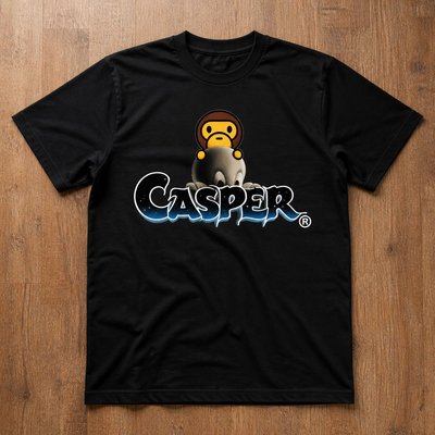 Футболка Bape Baby milo x Casper
