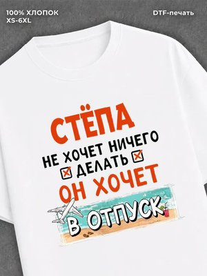 Футболка мужская именная Степа