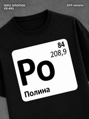 Футболка женская именная Полина