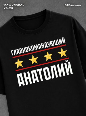 Футболка главнокомандующий Анатолий
