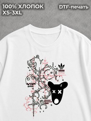 Футболка y2k pinterest дрейн готика white