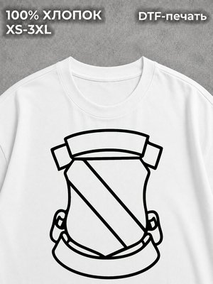 Футболка Shield y2k Number Nine Knight white