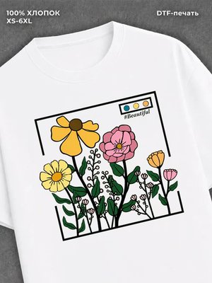 Футболка хлопковая белая
