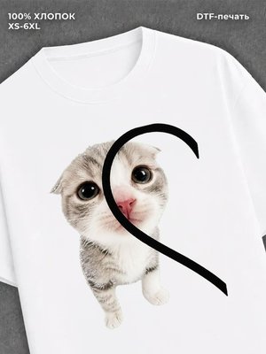 Футболка котик