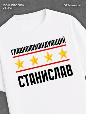 Футболка главнокомандующий Станислав