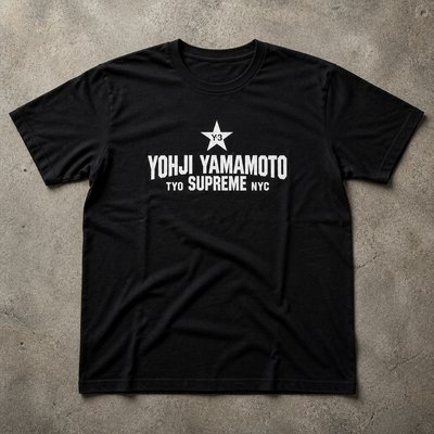 Футболка y-3 yohji x supreme y2k type flat_lay