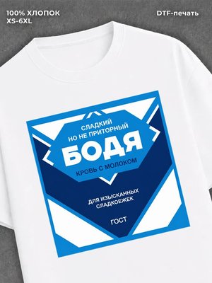 Футболка мужская именная сгущен