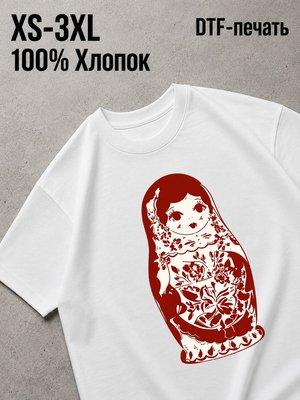 Футболка y2k матрешка