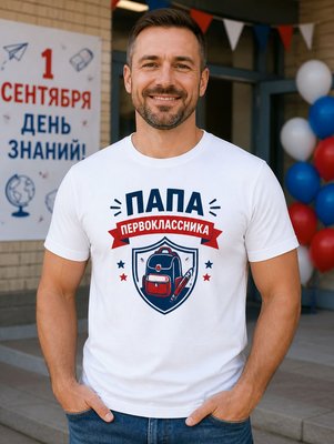 Футболка Папа первоклассника